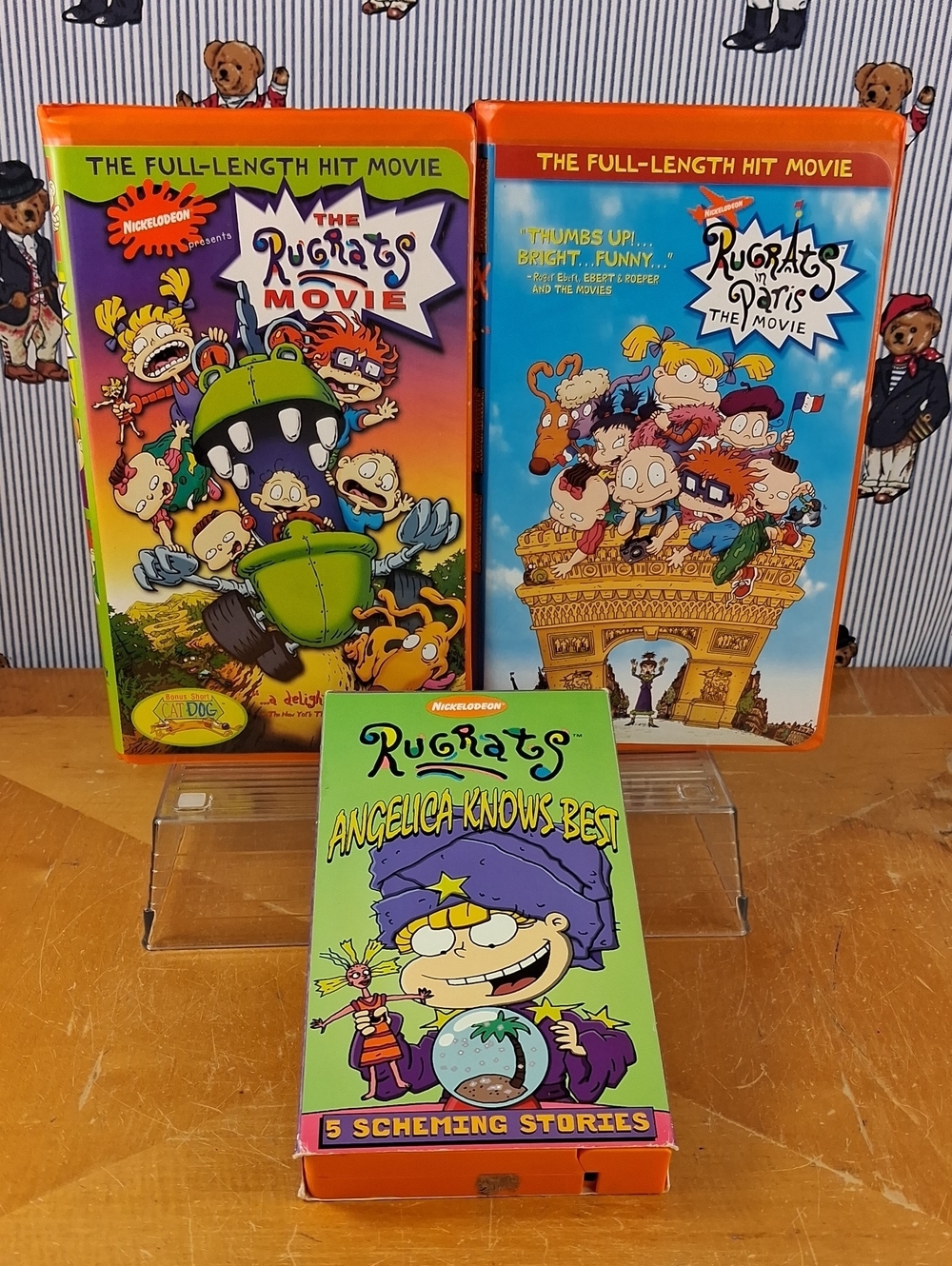 Lot Rugrats In Paris The Rugrats Movie & Angelia Know Best Lot Of Vcr Vhs Tapes